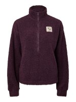 High Neck Halb Zip Teddy Jacke Katty