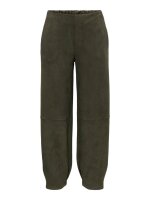 Velour Hose Julle black olive  L